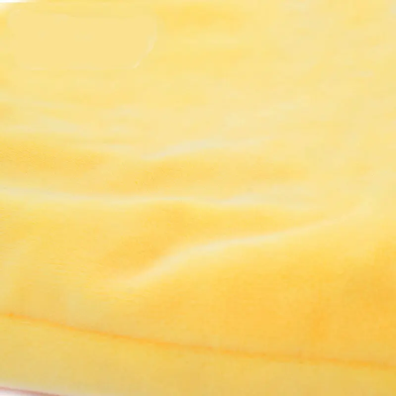 Lemon Yellow Short Plush Pet Bed